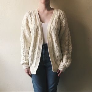 Cream vintage cardigan